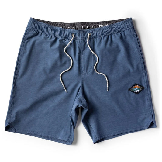 Vissla Men's ECO Elastic Shorts 17.5" - DKD Dark Denim Blue Mens Shorts