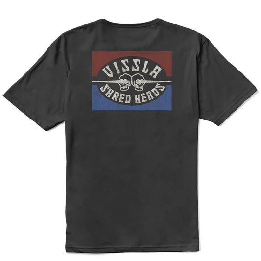 Vissla Shred Heads Premium Tee - Black Mens T Shirt