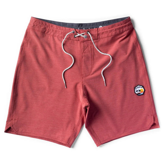 Vissla Solid Sets 18.5" Boardshorts -PIcante Red Mens Boardshorts
