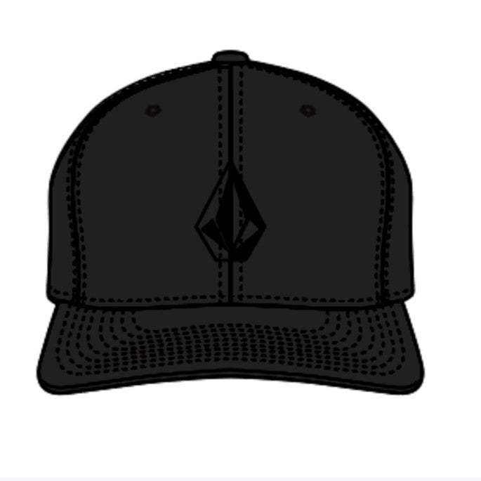 Volcom Keoki Stone Snapback Hat - Black Mens Hat