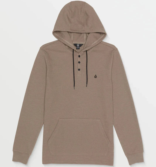 Volcom Murph Thermal Hooded Pullover - Teak mens hoodie