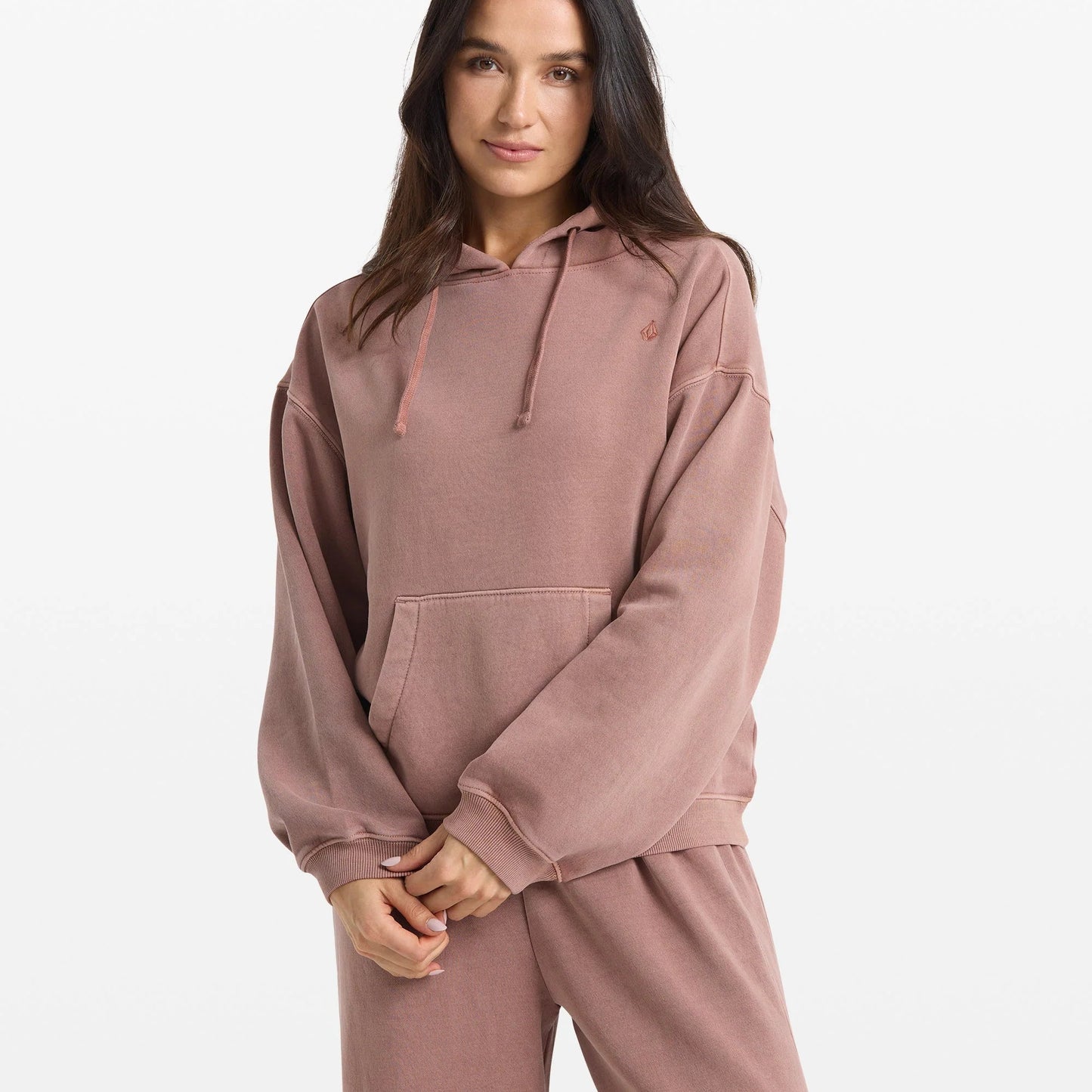 Volcom Women's Stone Soft Pullover Hoodie - Desert Taupe womens hoodie