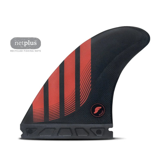 Futures Alpha Series P8 Pivot Surfboard Fins Large - Black Red Fins