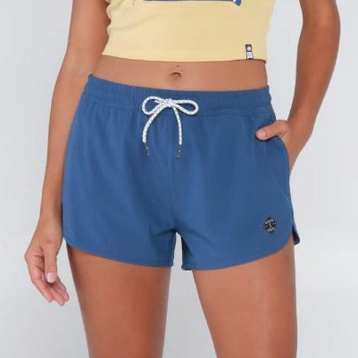 Salty Crew Beacon's Women's Board Shorts - Blue Steel Womens Short