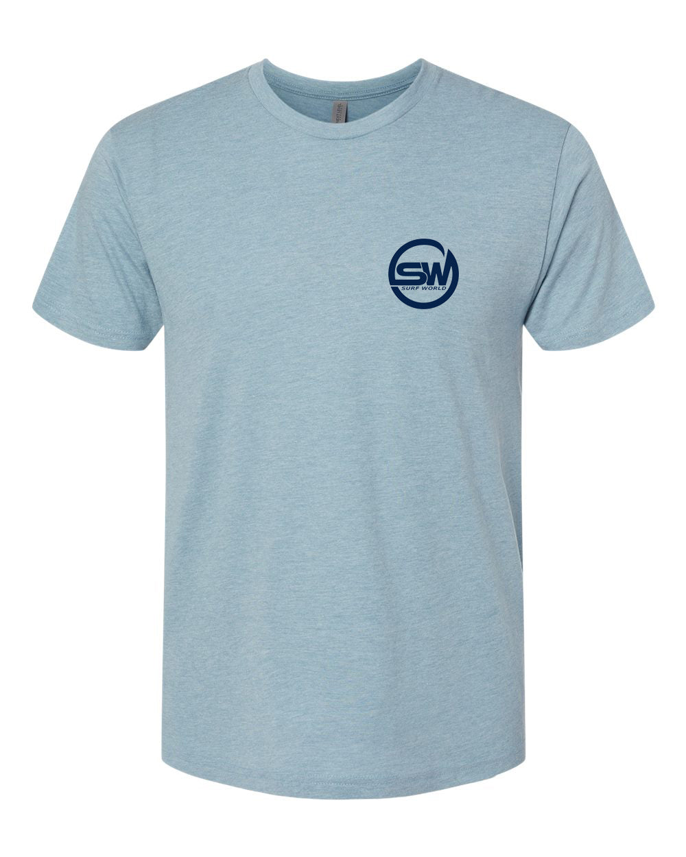 Surf World Waveroom Bungalow Triblend Tee - Vintage Stonewash Denim Mens T Shirt