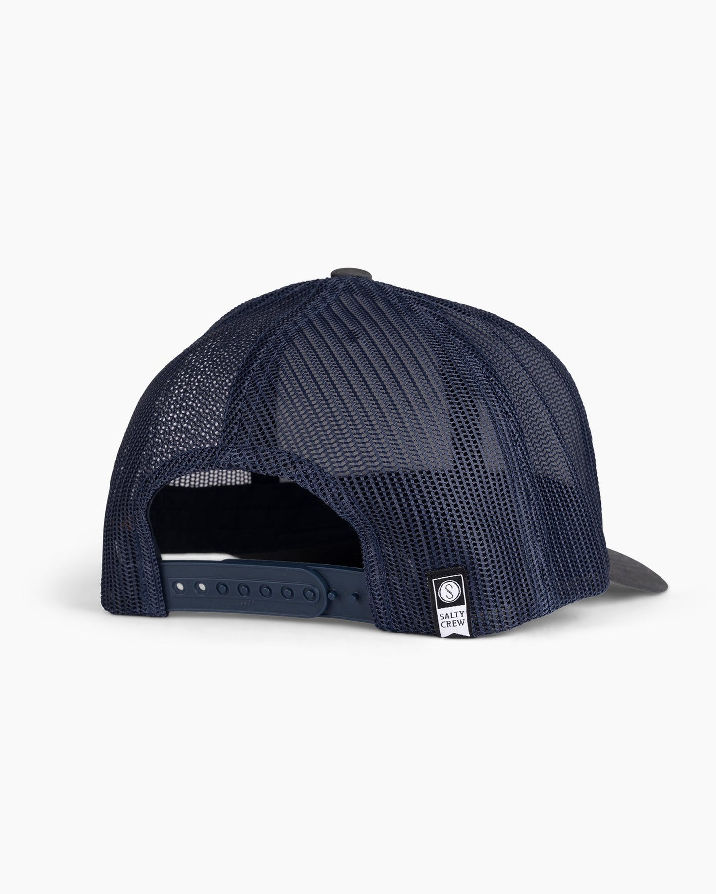 Salty Crew Bottom Dweller Retro Trucker Hat - Charcoal Navy Mens Hat