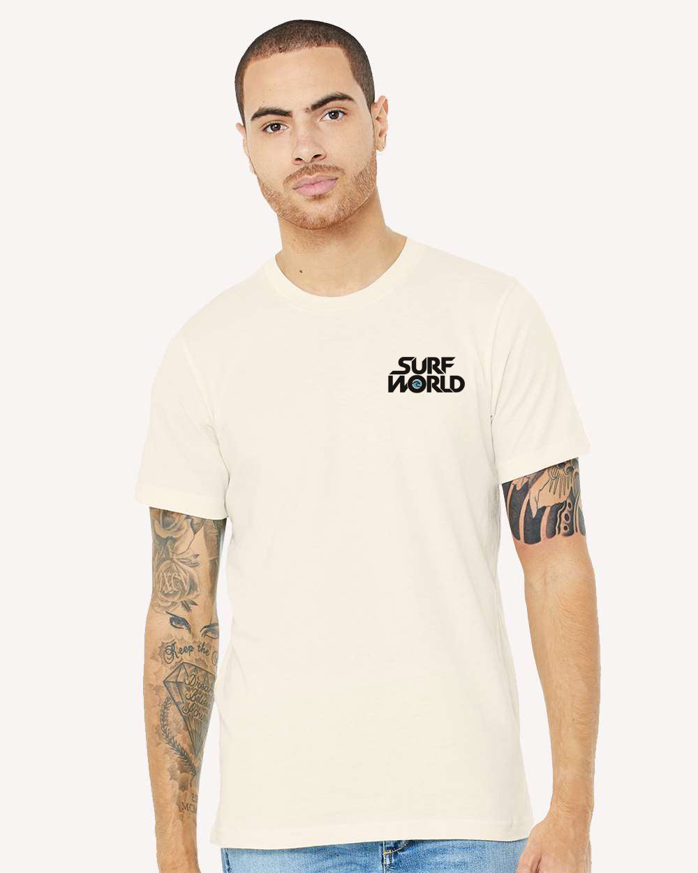 Surf World Florida Feeding Time, Don't Feed The Locals T-Shirt - Natural Mens T Shirt