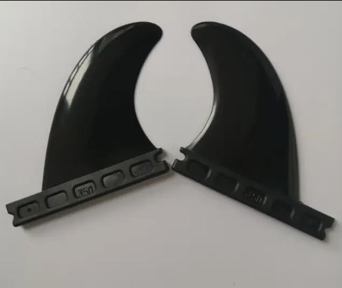 Black Surf Fins Futures Fins F6, Futures Side Bites, FCS 1 Side Bites Fins Futrues LB Side Bites set of 2