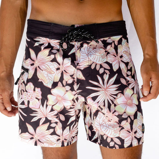 Hang Loose Dark Hour mens Boardshorts - Black Mens Boardshorts