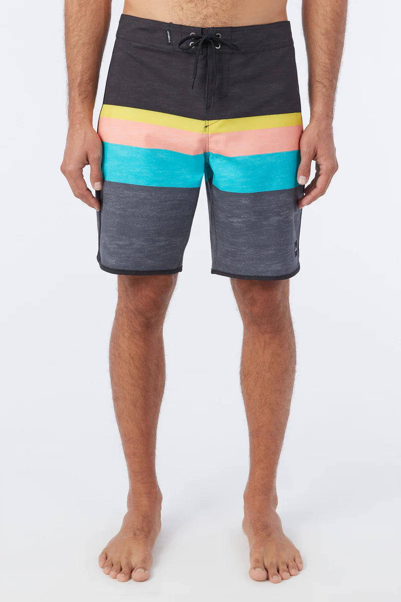 O'Neill Lennox Scallop 19" Boardshorts - Black Mens Boardshorts