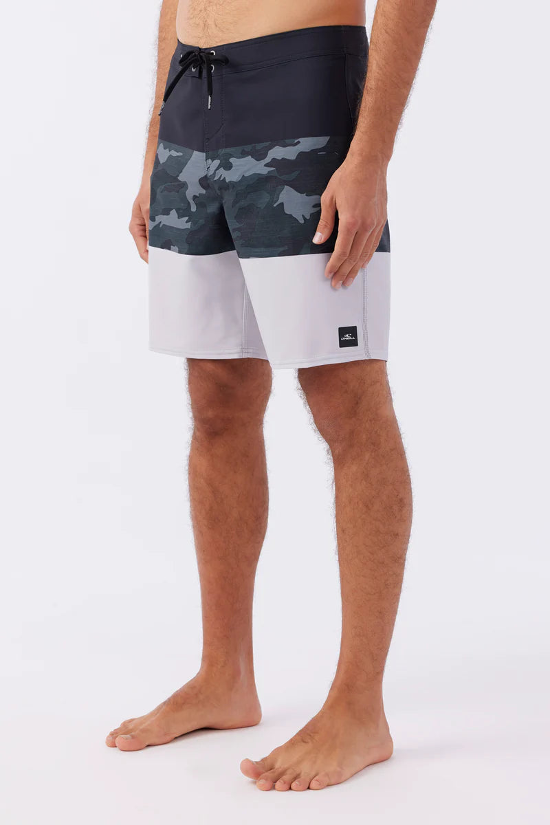 O'Neill Hyperfreak Heat Block 19" Boardshorts - Black Camo Mens Boardshorts