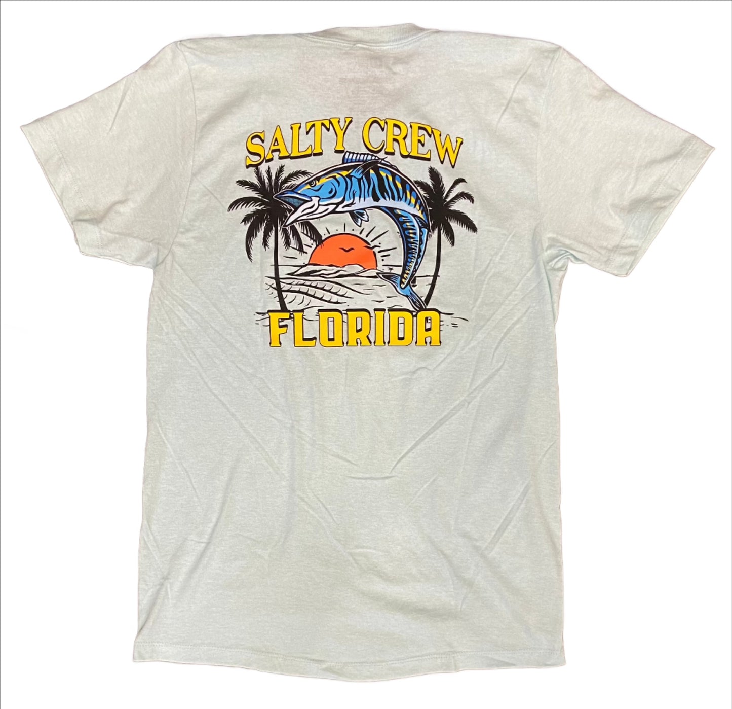 Salty Crew Florida Wahoo Men's S/S Premium Tee- Topaz Heather Mens T Shirt