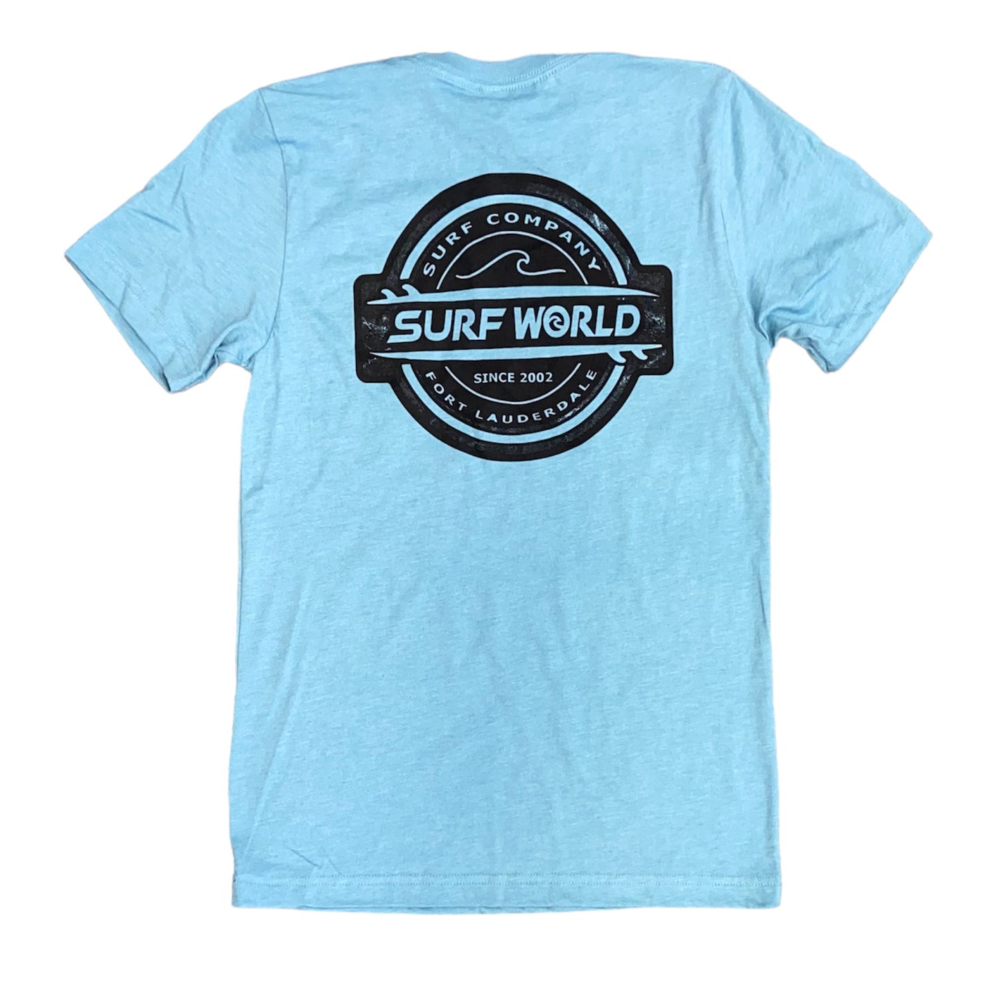 Surf World Fort Lauderdale Double Boards 2024 Tee Shirt Mens T Shirt XXL Light Blue