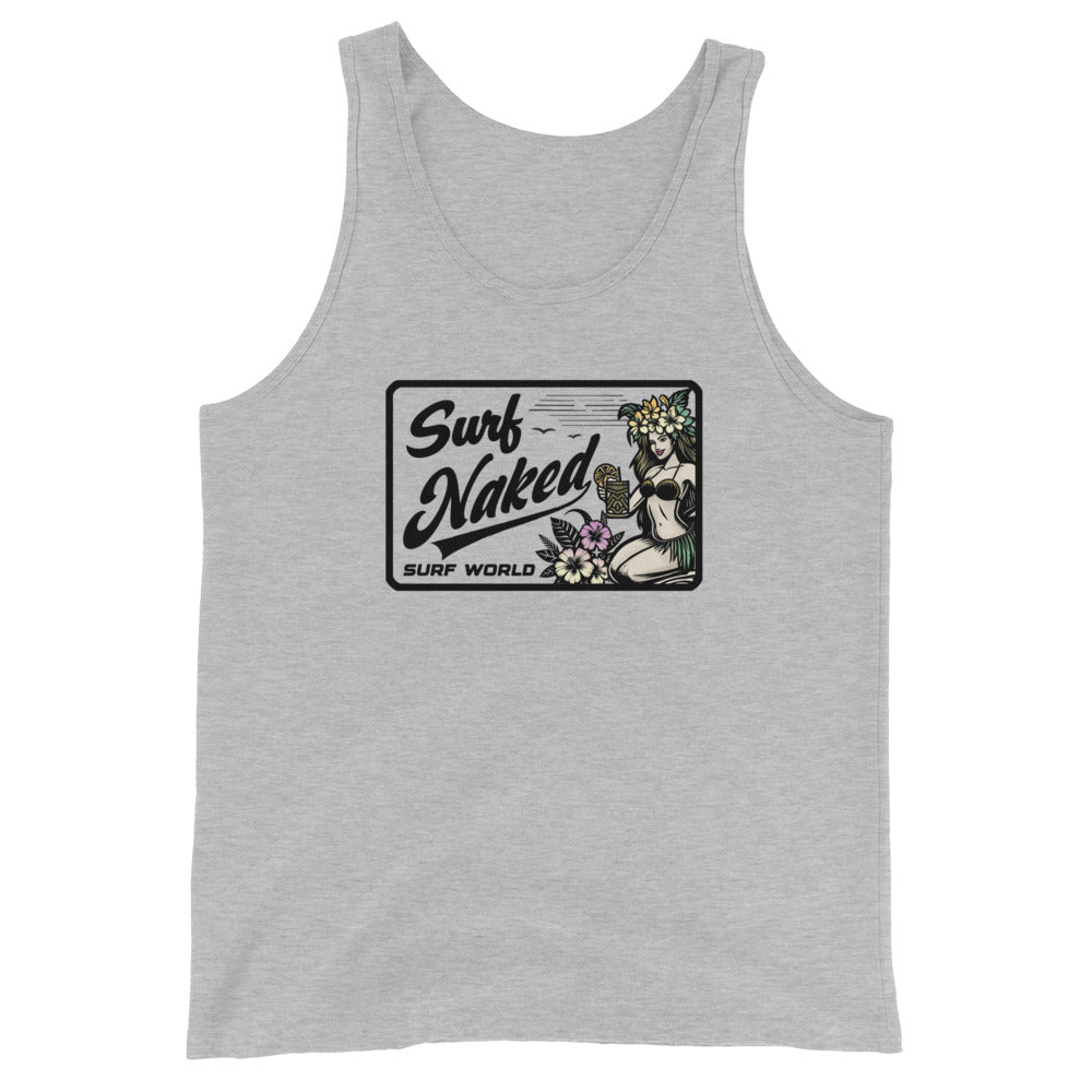 Surf Naked Surf World Tank Top in 3 Colors Mens Tank