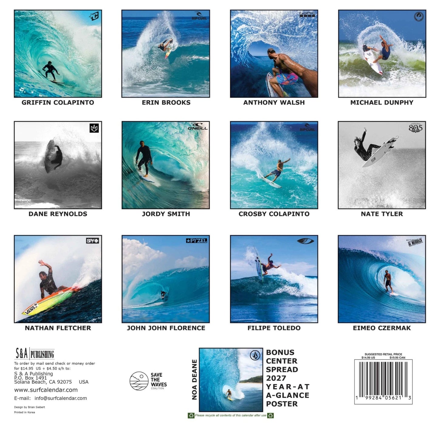 Global Surf Calendar 2026 Misc