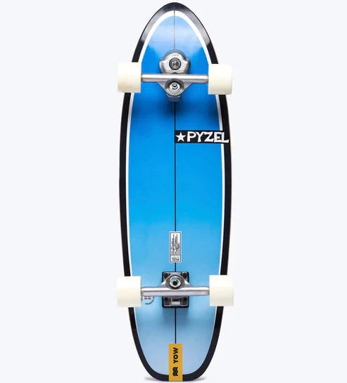 YOW Pyzel Shadow 33.5" Surfskate Skateboard - Blue Skateboard