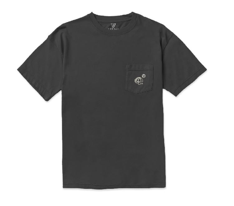 Vissla Resin Heads Premium Pocket Tee - Black Mens T Shirt