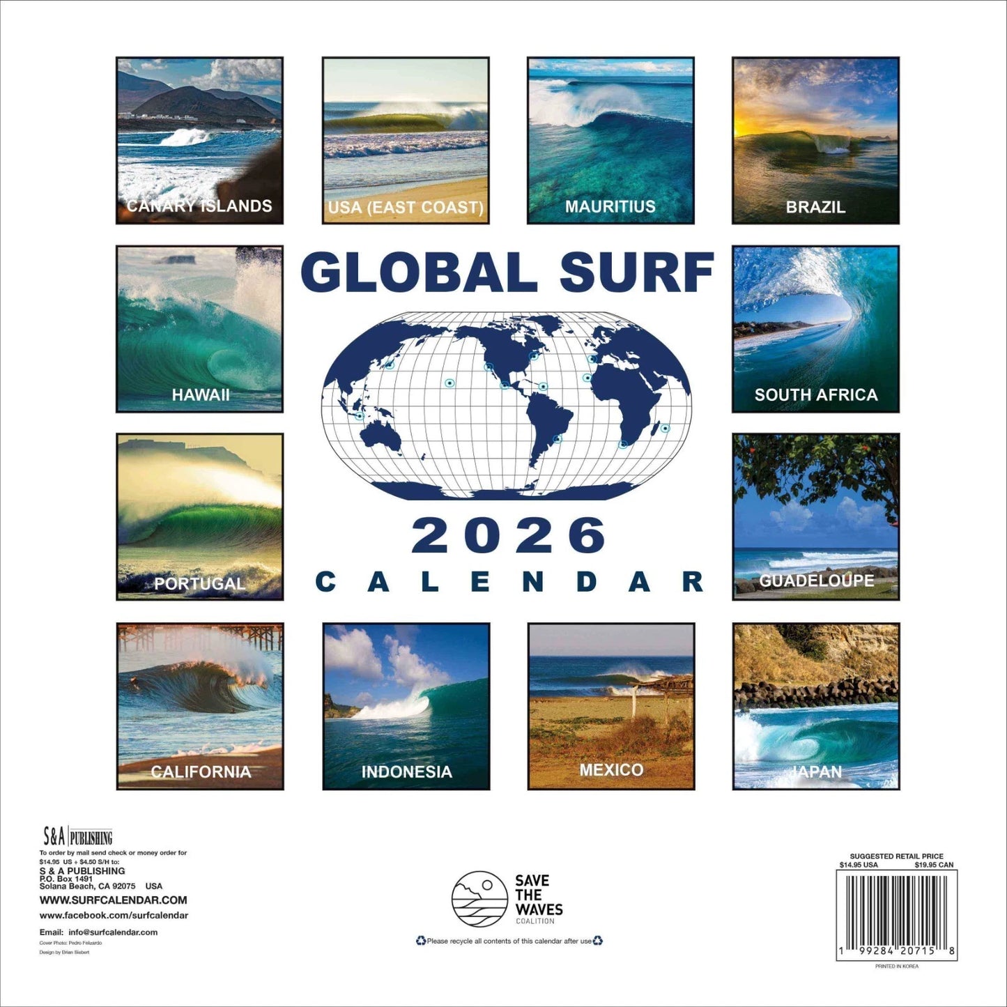 Global Surf Calendar 2026 Misc