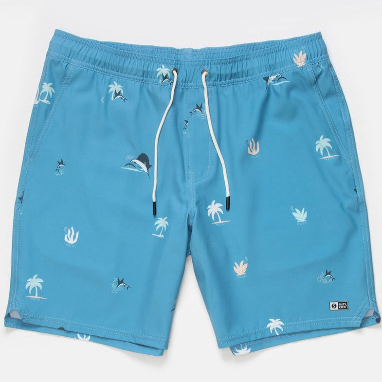 Salty Crew Lowtide Elastic Boardshorts - Azul Blue Mens Boardshorts