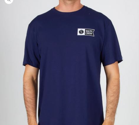 Salty Crew New Waves Tee Shirt - Navy Mens T Shirt