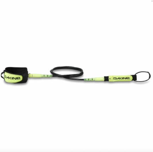 Dakine Pro comp 6' x 3/16 Surf Leash - Pick Your Color Surf Leash Electric Blk Yel