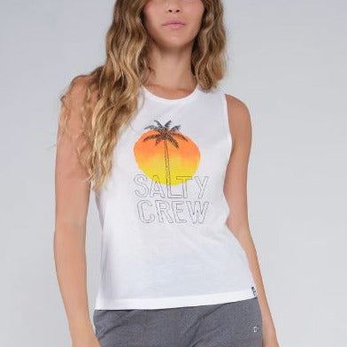 Salty Crew Summer Vibes Muscle Tank - White Womens Top