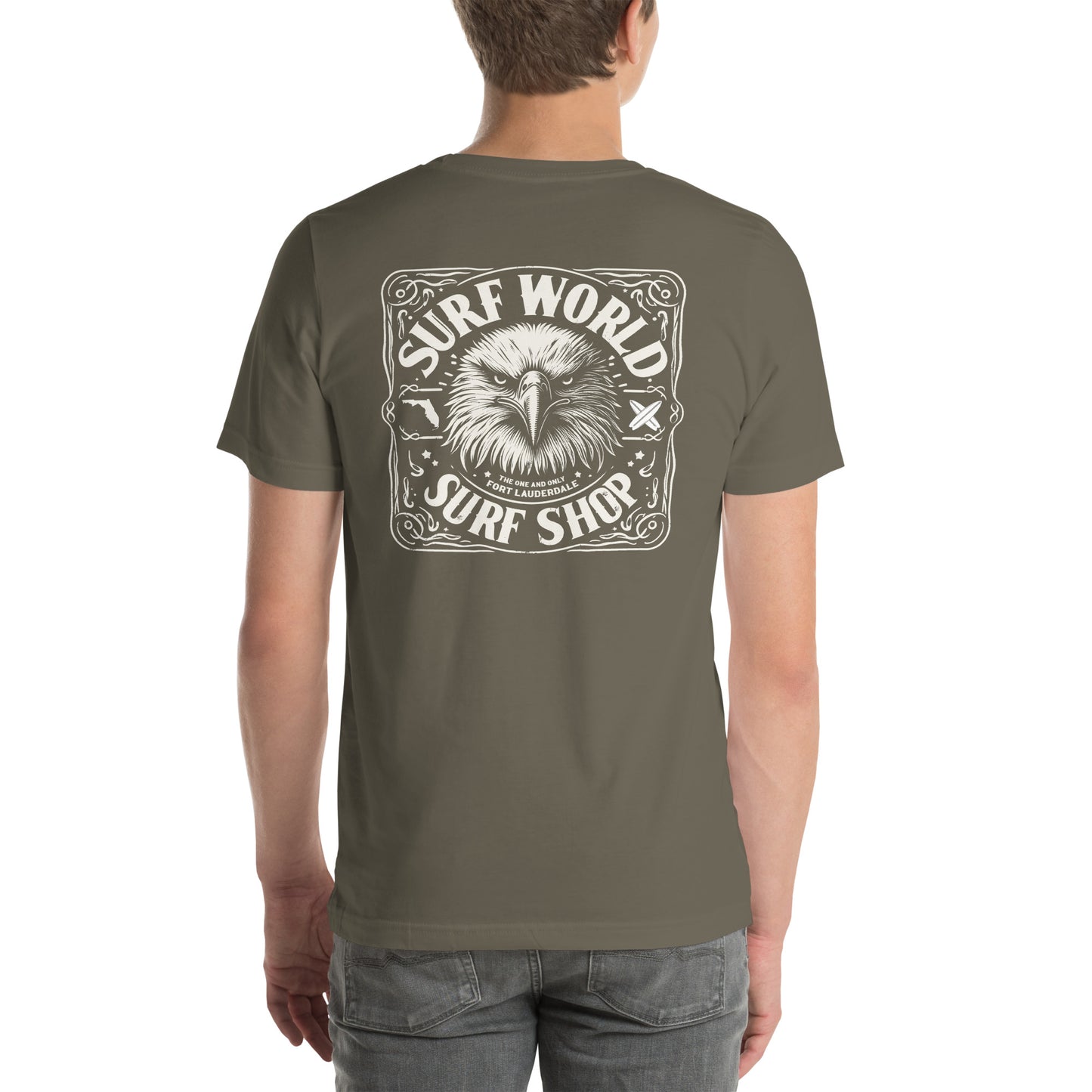 Surf World An Eagle Named Jack Tee Shirt Mens T Shirt Army