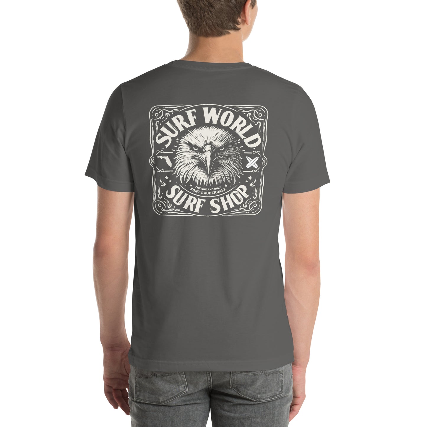 Surf World An Eagle Named Jack Tee Shirt Mens T Shirt Asphalt