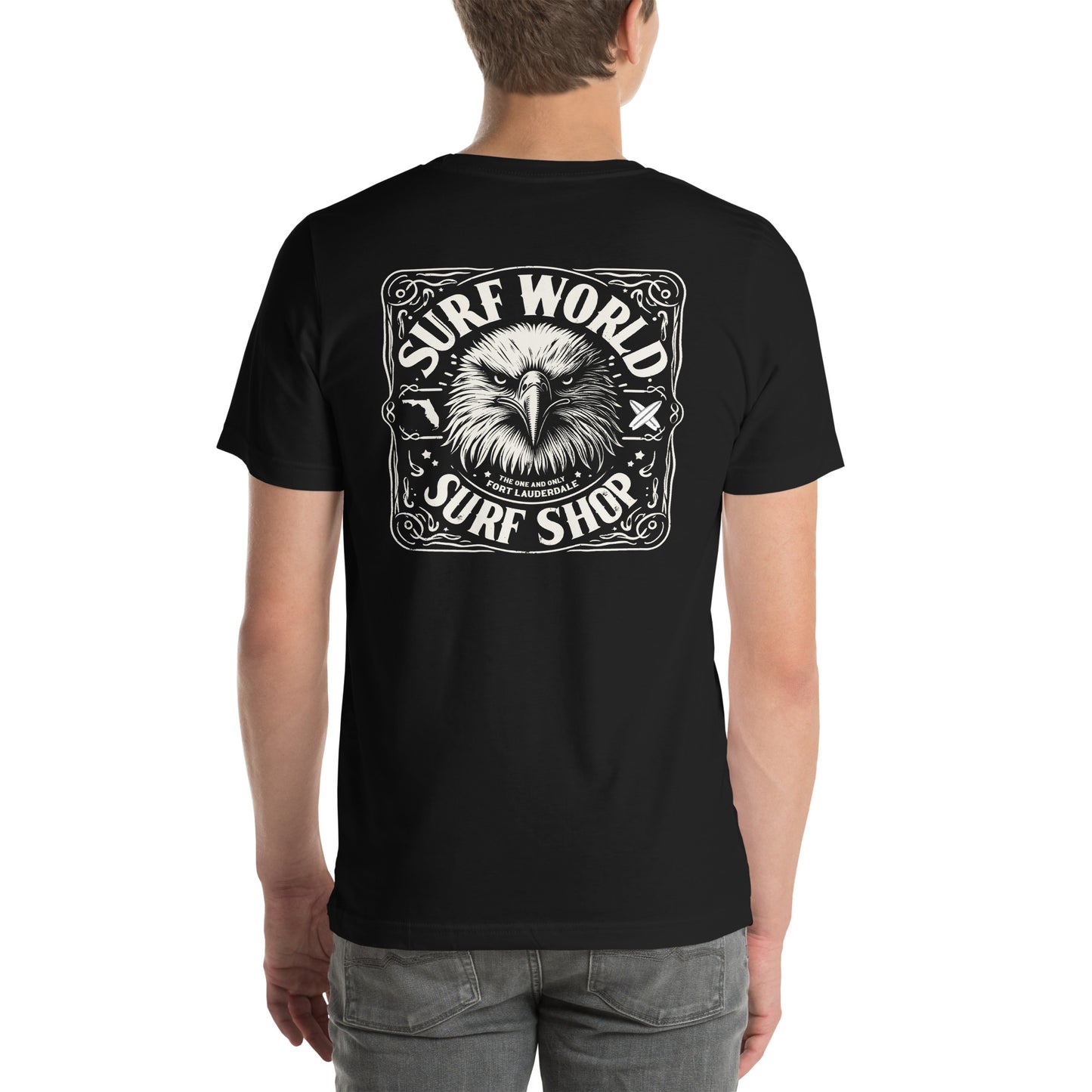 Surf World An Eagle Named Jack Tee Shirt Mens T Shirt Black