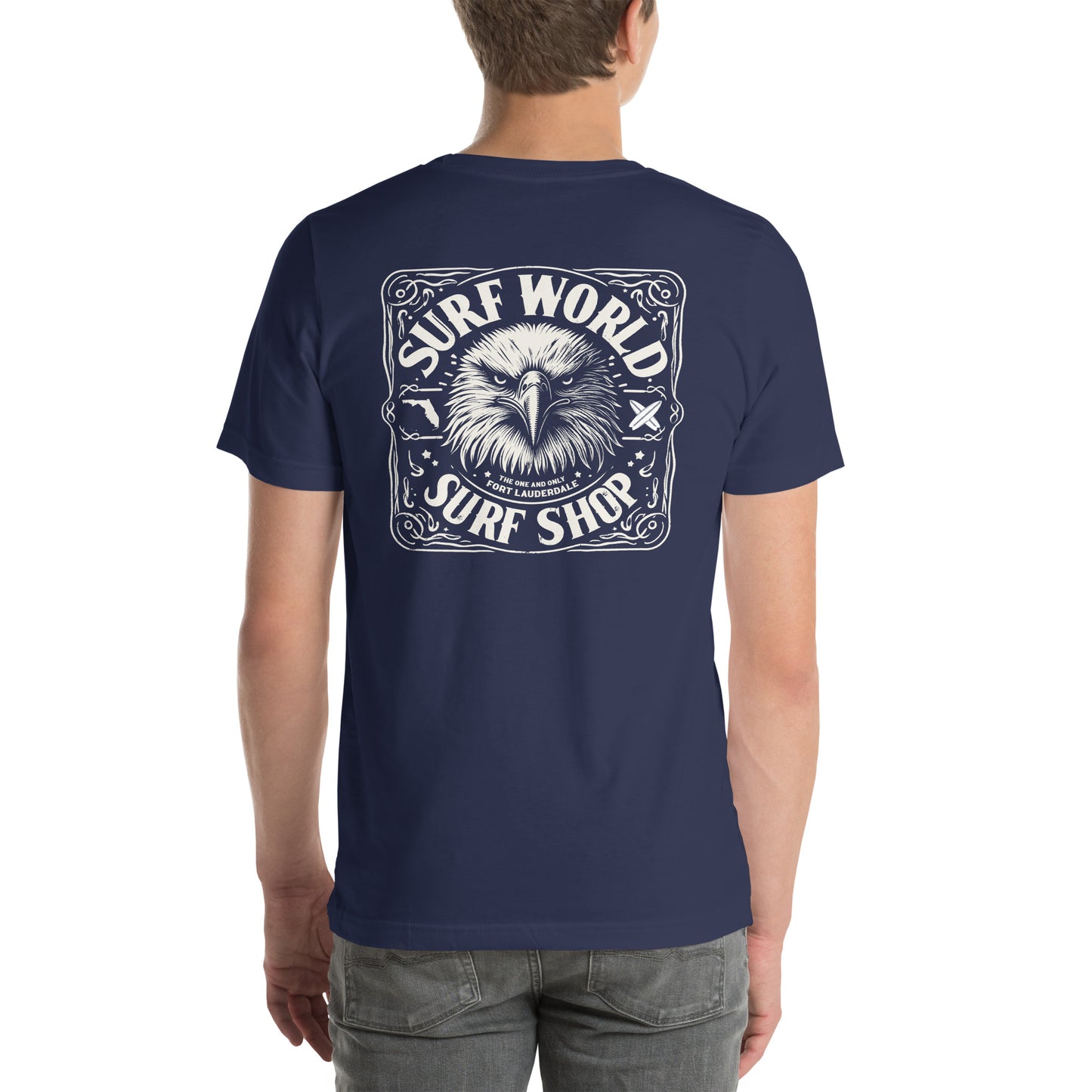 Surf World An Eagle Named Jack Tee Shirt Mens T Shirt Navy