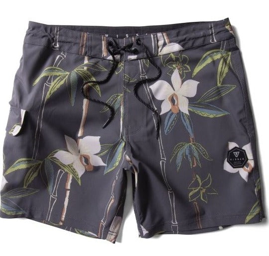 Vissla Canopy 16.5" Floral BoardShorts- Phantom Mens Boardshorts