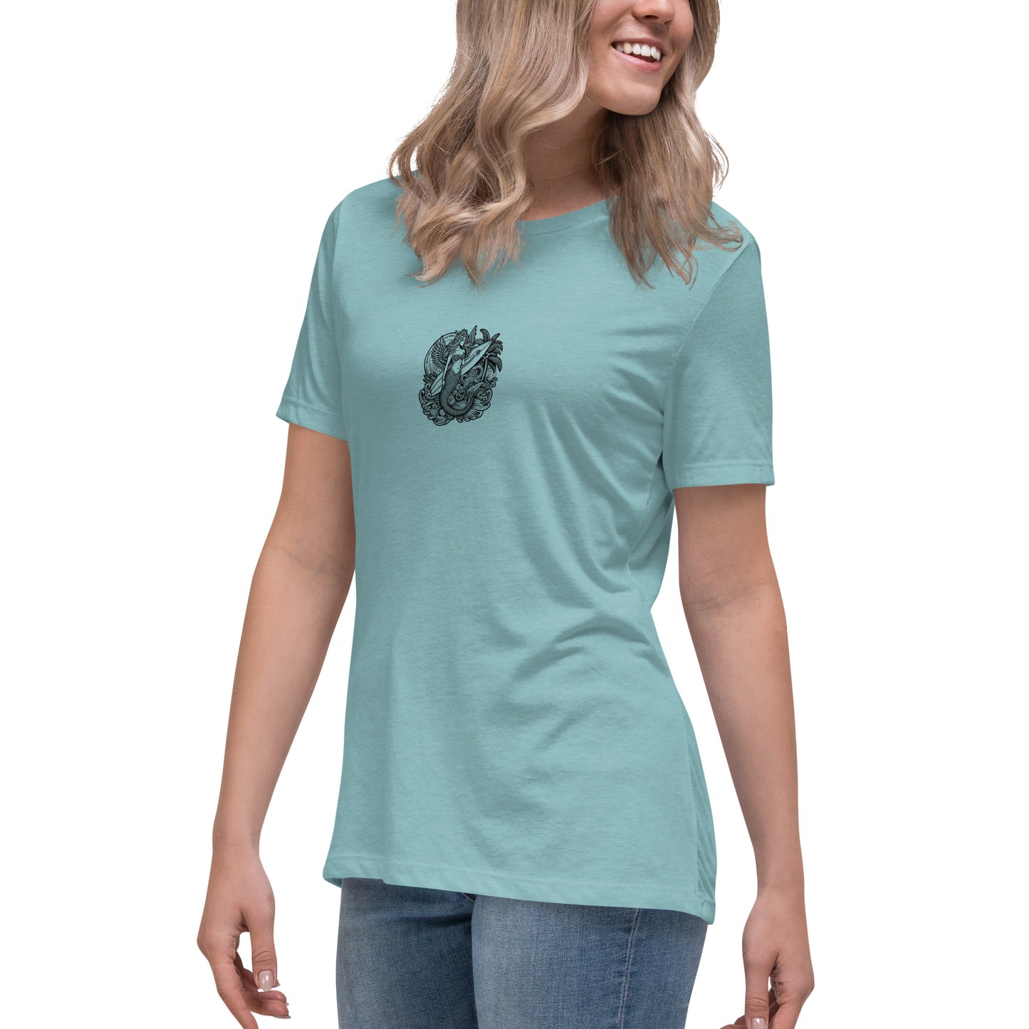 Surf World Mermaid Vibes Women's Relaxed T-Shirt Womens T Shirt