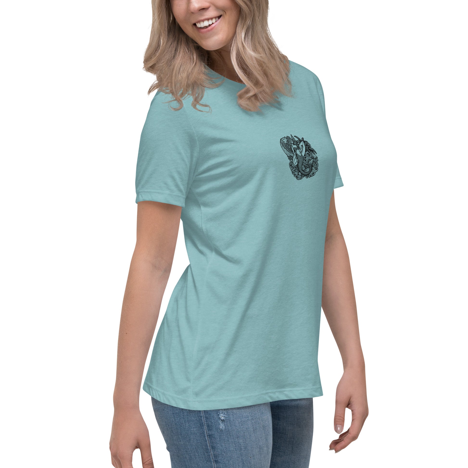 Surf World Mermaid Vibes Women's Relaxed T-Shirt Womens T Shirt