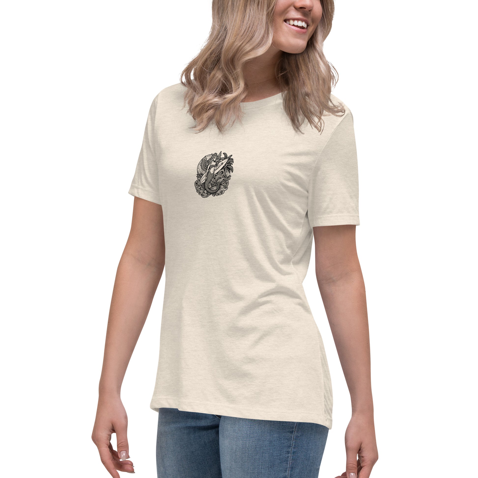 Surf World Mermaid Vibes Women's Relaxed T-Shirt Womens T Shirt