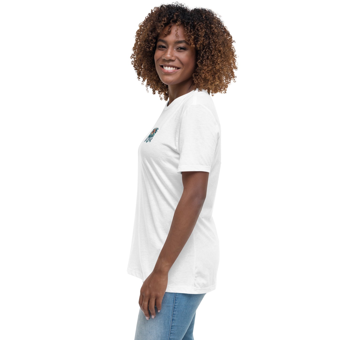 SURF WORLD HIBISCUS FLOWER Women's Relaxed T-Shirt Womens T Shirt