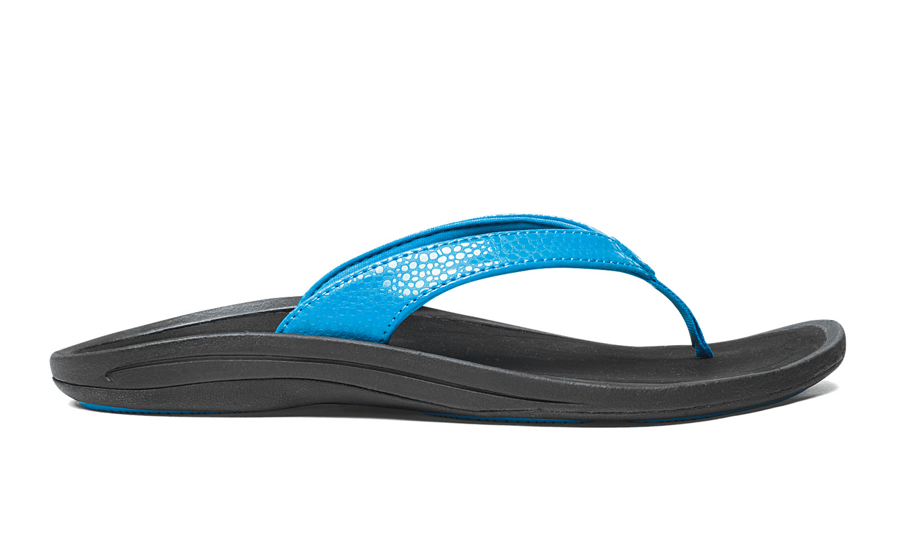 Olukai Kulapa Kai Aqua Black Women's Sandal Womens Footwear