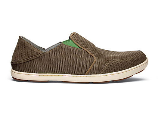 Olukai Men's Nohea Mesh Mustang/ Lime Peel Shoes 1018813AP Mens Shoes