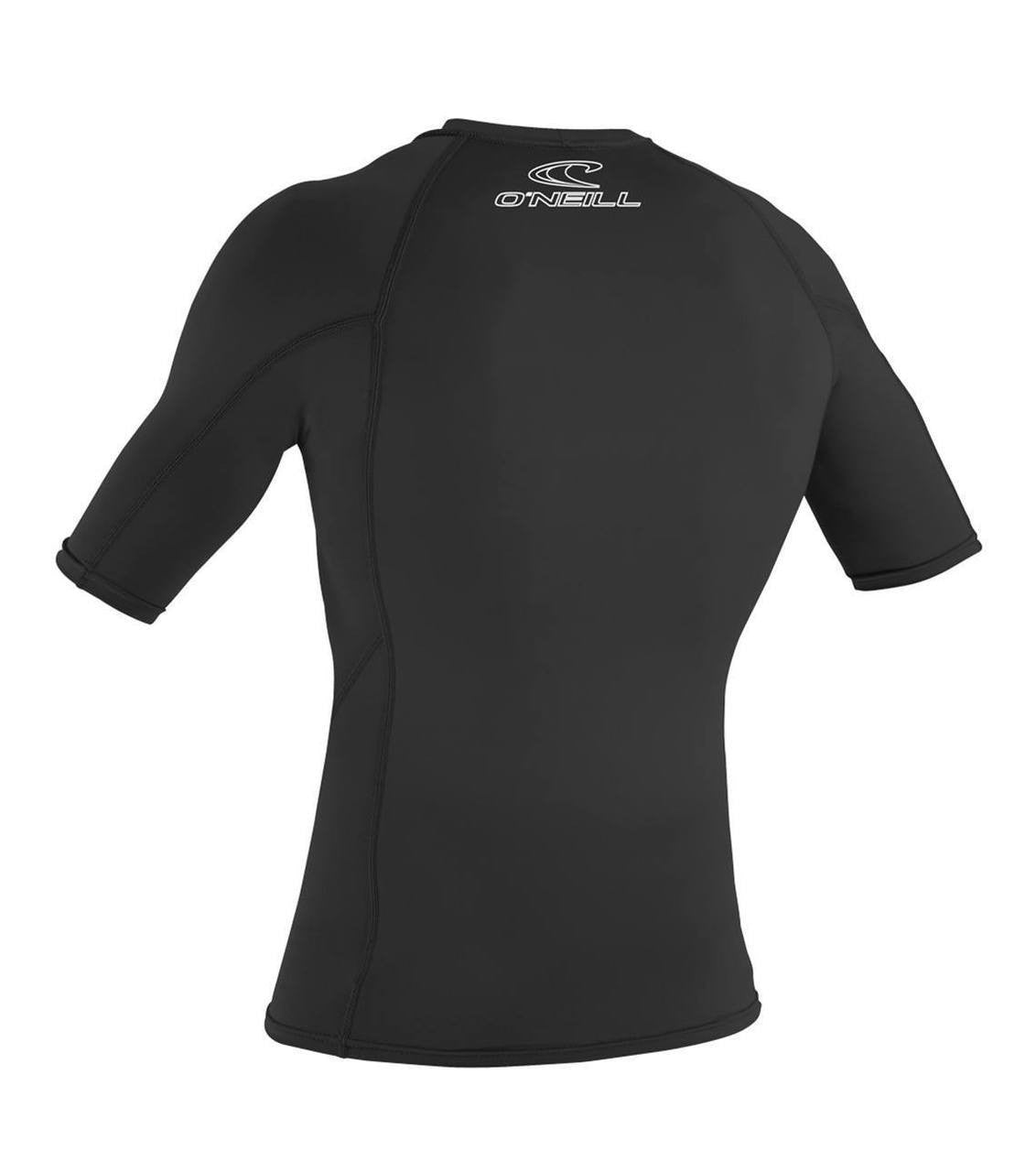 Oneill Basic Skins S/S Crew rashguard Black Tight Fit Rashguard Sun Protection
