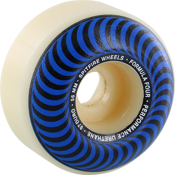 Spitfire Skateboard Wheels F4 97a CLASSIC 56mm NAT W BLU