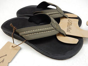 Olukai Men's Hokua Kona Black Sandal Mens Footwear