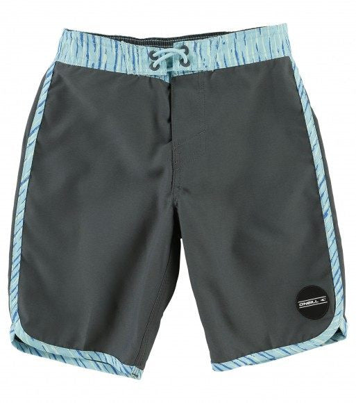 Oneill Santa Cruz Scallop Asphalt Boardshort Boys Boardshorts