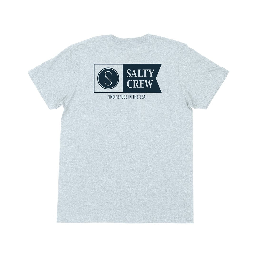 Salty Crew Alpha Standard SS Mens T Shirt - Light Blue Heather Mens T Shirt