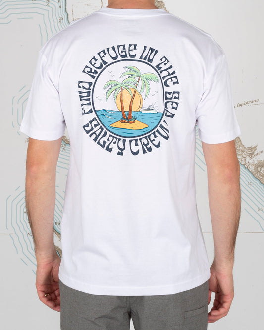Salty Crew Dos Palms Premium S/S Tee - White Mens T Shirt