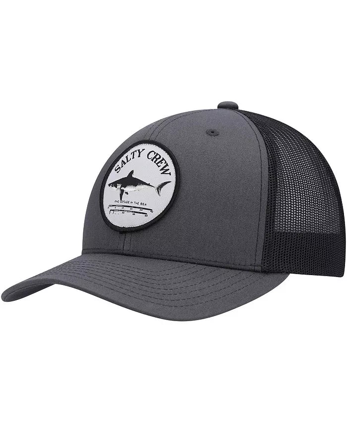 Salty Crew Bruce Retro Trucker Hat Hats Charcoal Black