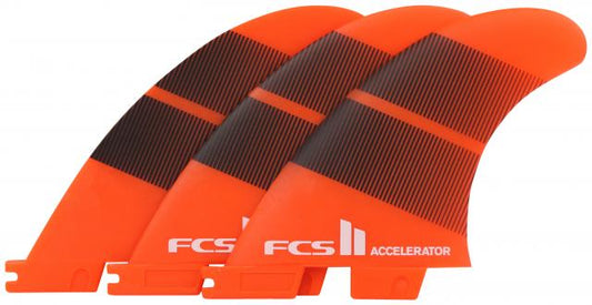 FCS II Accelerator Neo Glass Medium Thruster Fins - Tang Gradient Fins
