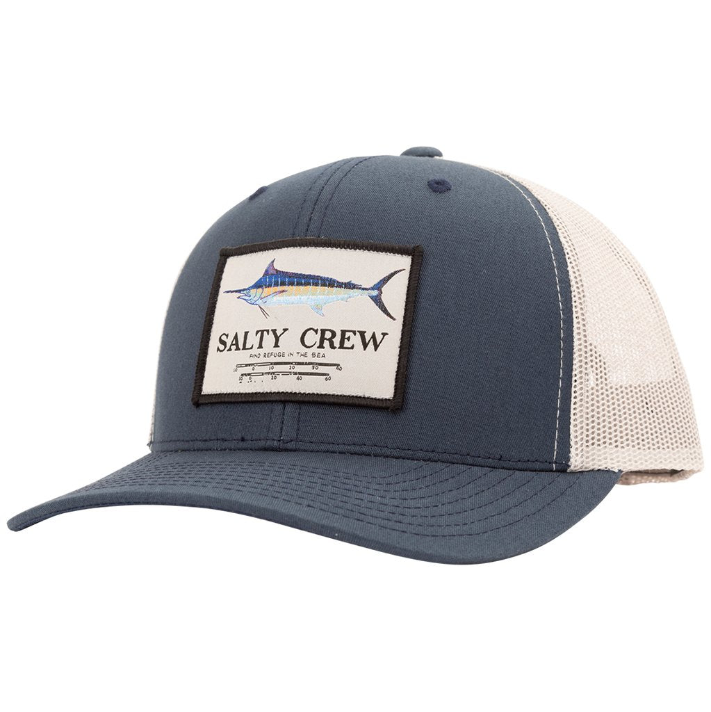 Salty Crew Marlin Mount Retro Trucker - Ast Colors Hats NAVY-SILVER