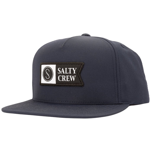 Salty Crew Alpha Tech 5 Panel Hat - Navy Hats