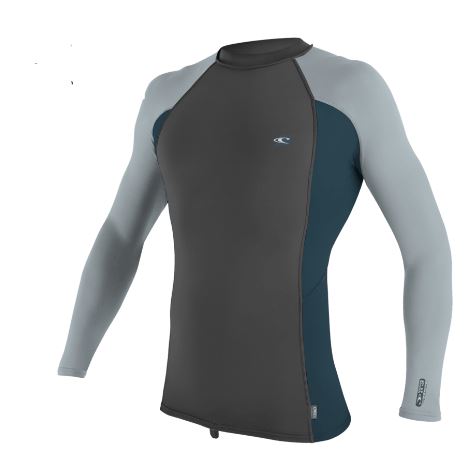 O'Neill Preimium L/S Rashguard - Graphite Cadet Grey 4170B Rashguard