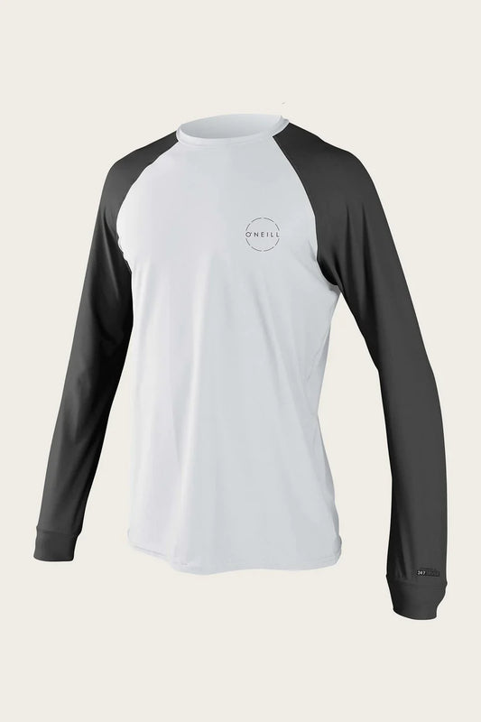 Oneill 24-7 Traveller Long Sleeve Sun Shirt - White Graphite 5051 Rashguard Sun Protection