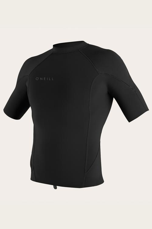 O'Neill Reactor Men's SS 1MM Wetsuit Top - Black Wetsuit